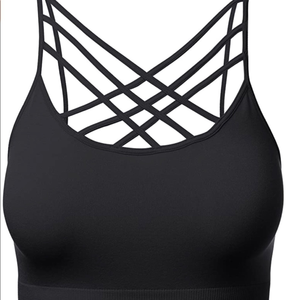 Zenana Outfitters L/XL Bralette in black